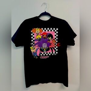 Cartoon Network Black and Pink Short Sleeve Tees